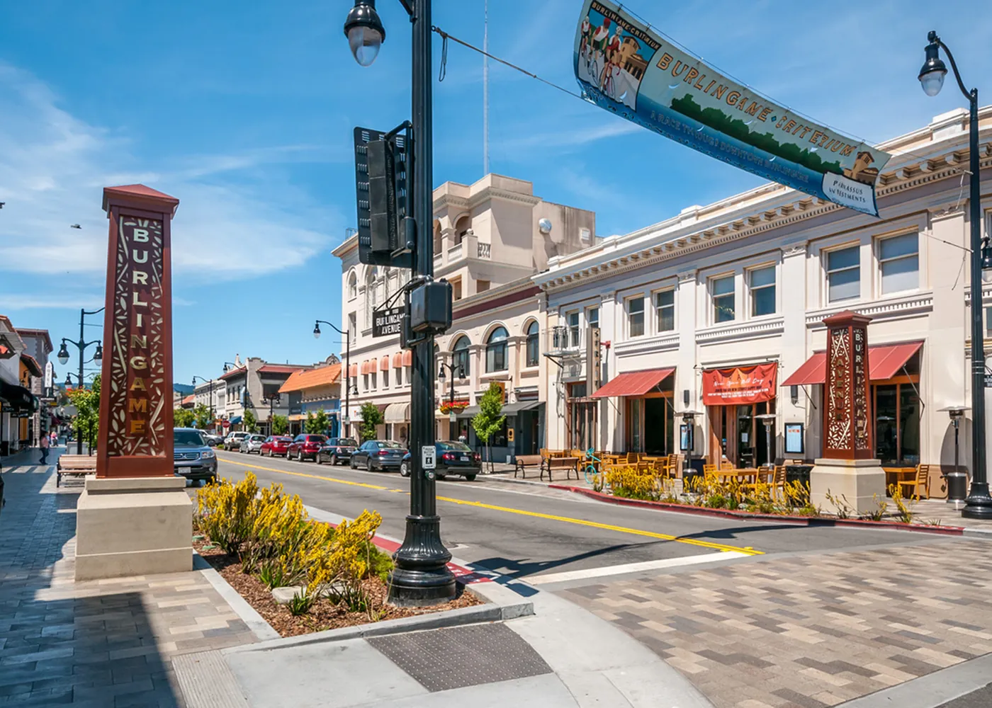 Real view of Burlingame, California