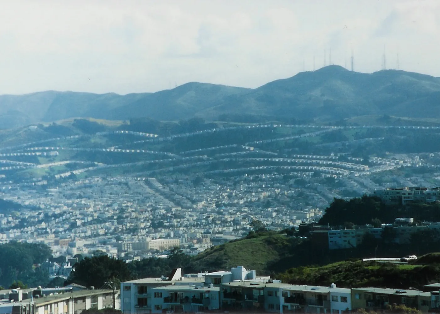 Real view of Daly City, California