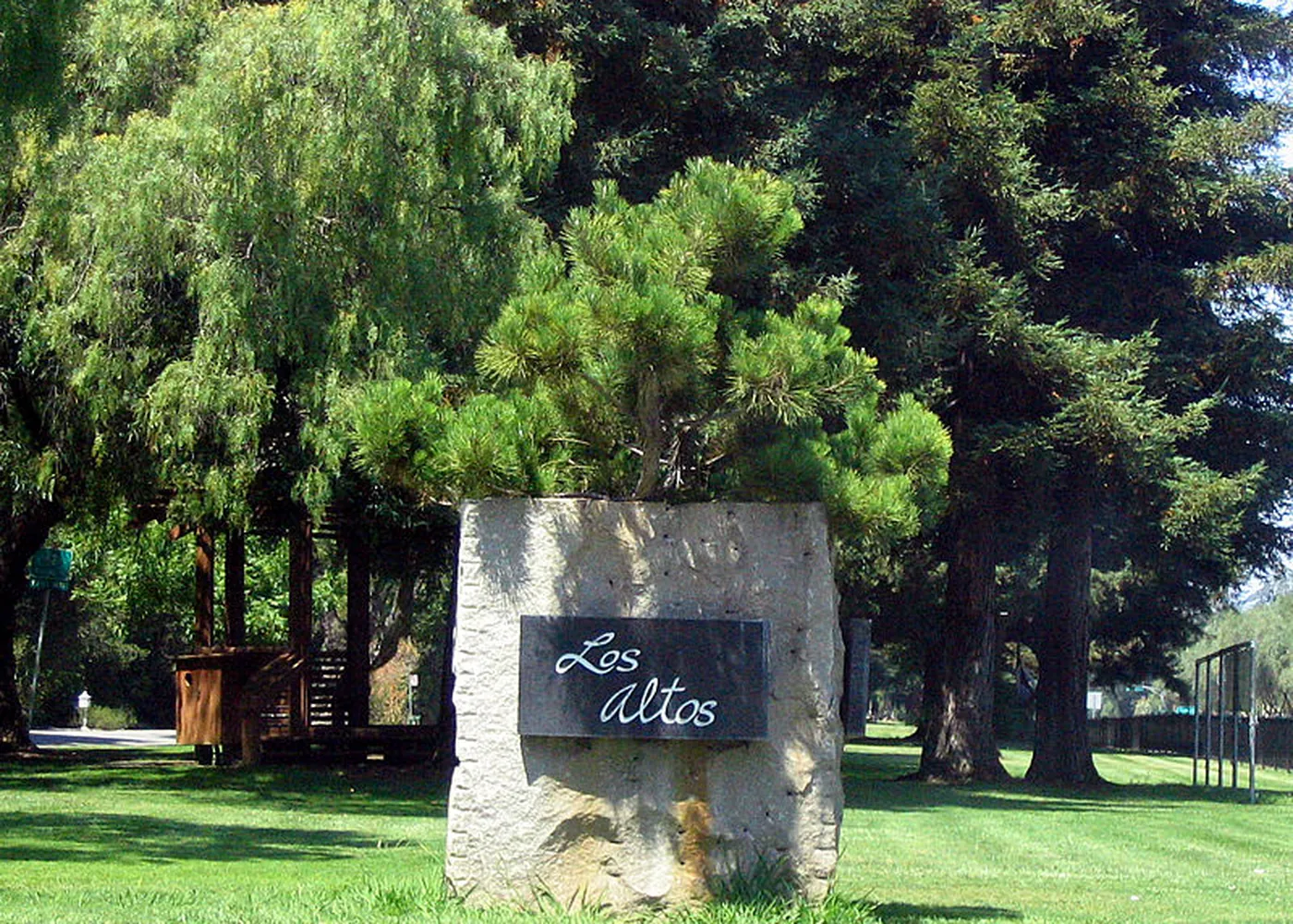 Real view of Los Altos, California
