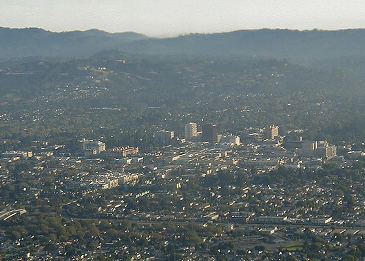 Real view of San Mateo, California